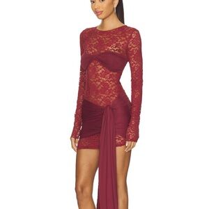 Midnight Mini Dress in Garnet
LIONESS Revolve